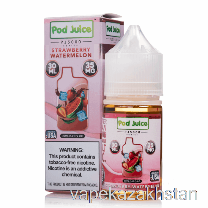 Vape Disposable Strawberry Watermelon - Pod Juice PJ5000 - 30mL 35mg